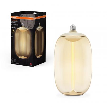 Osram E27 Vintage Lampe 1906 Big Elipse Oval Magnetic Amber 4W wie 27W warmweißes Licht